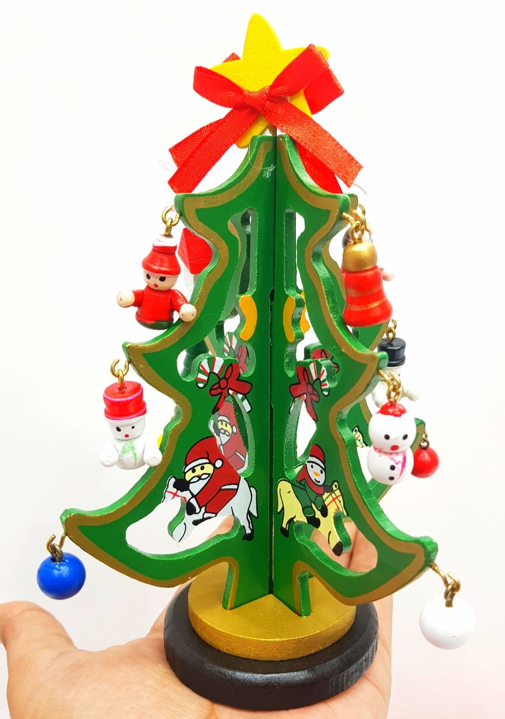 Wooden Christmas tree Box packing 13*12 cms