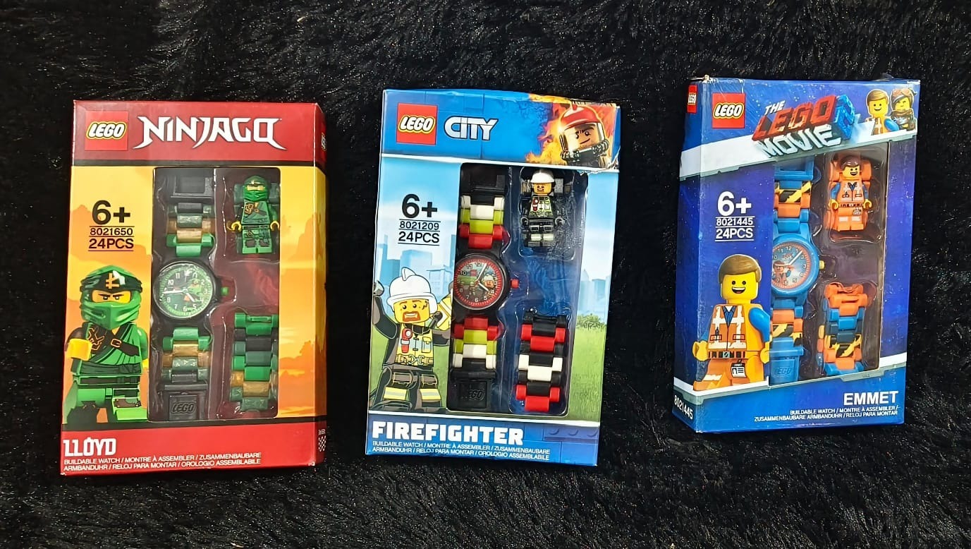 LEGO Watch Toys Assembled Building Blocks Toys Phantom Ninja Firefighter for Kids Children's Birthday Gift