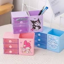 kawaii pen stand with drawers Box