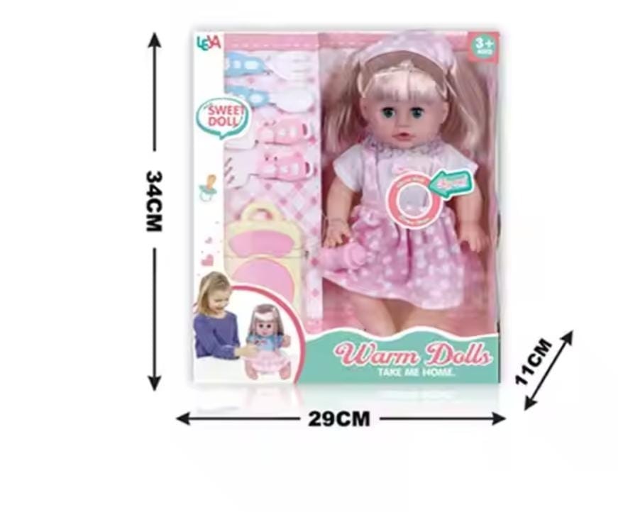 Warm doll Accessories included