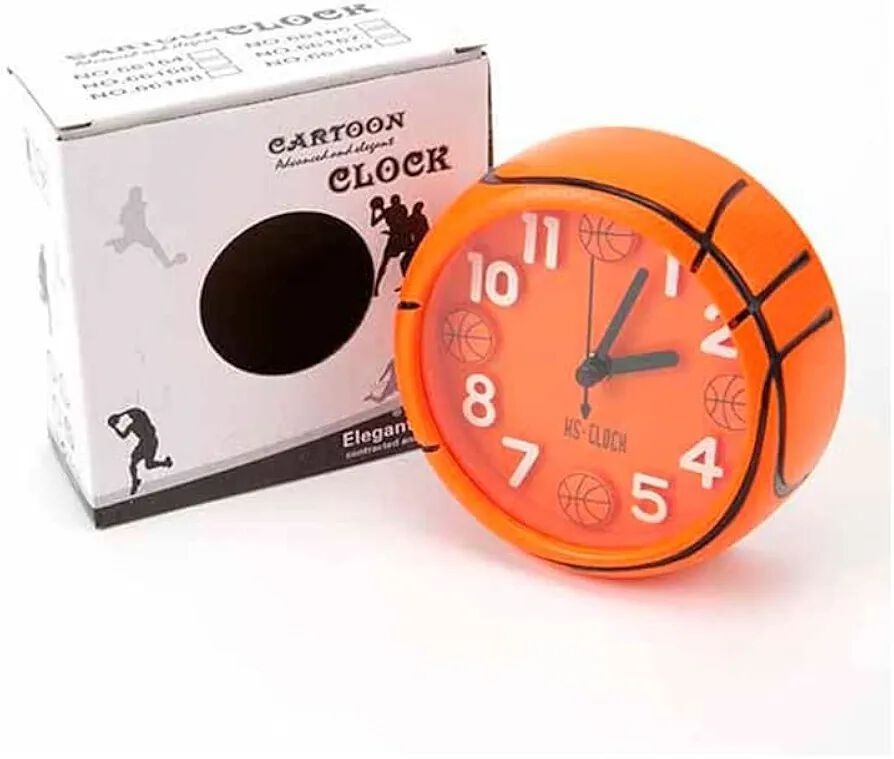 New alarm clock in stock Battery operated Basketball and football theme
