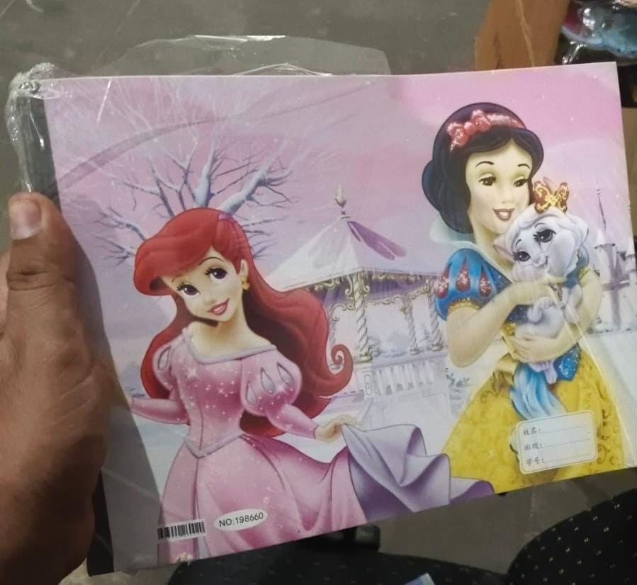 Premium quality drawing books with 1 sticker page 1 character available ( packs of 10 )