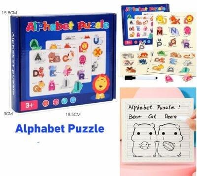 Alphabet puzzle on animals