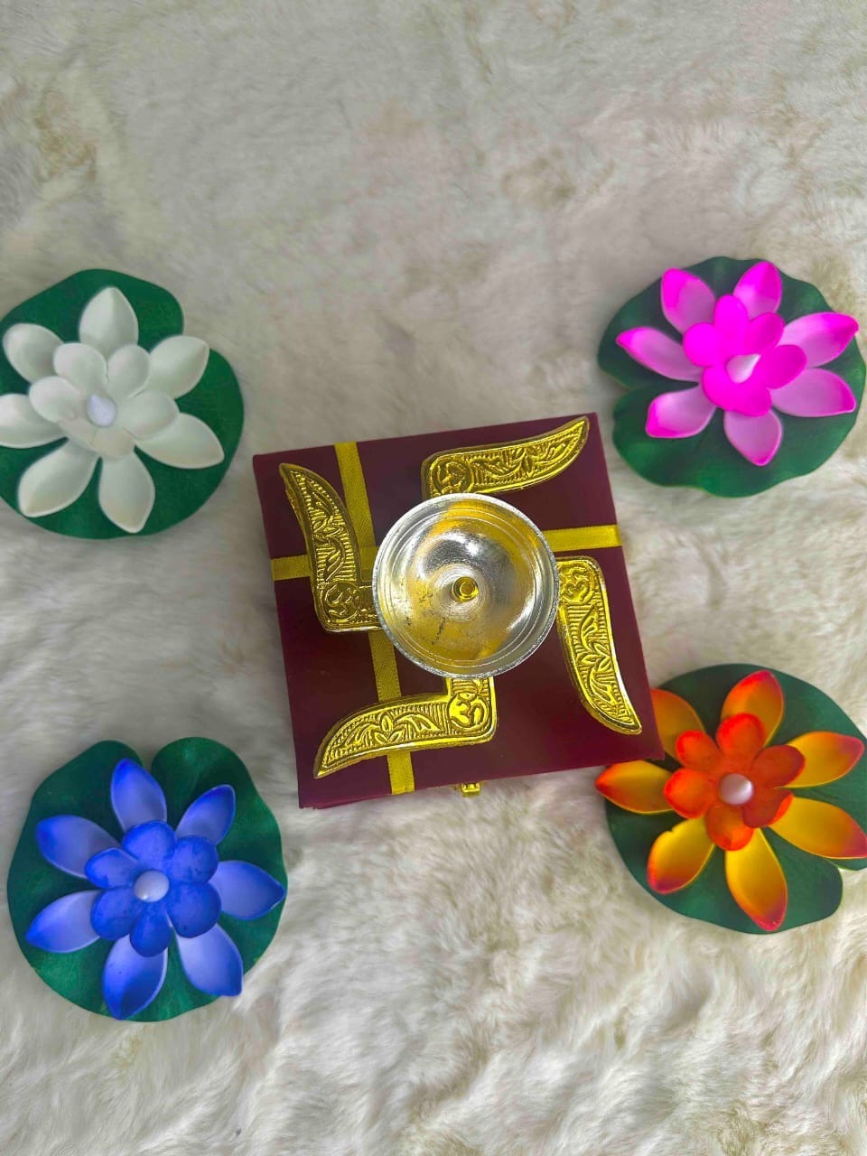 Swastik Diya in premium gift box packing 