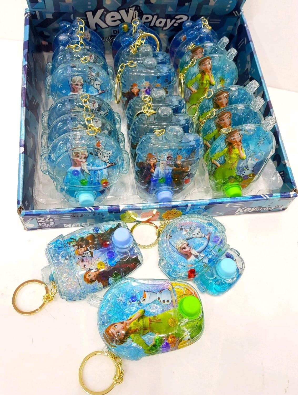 New water game keychain in frozen theme
