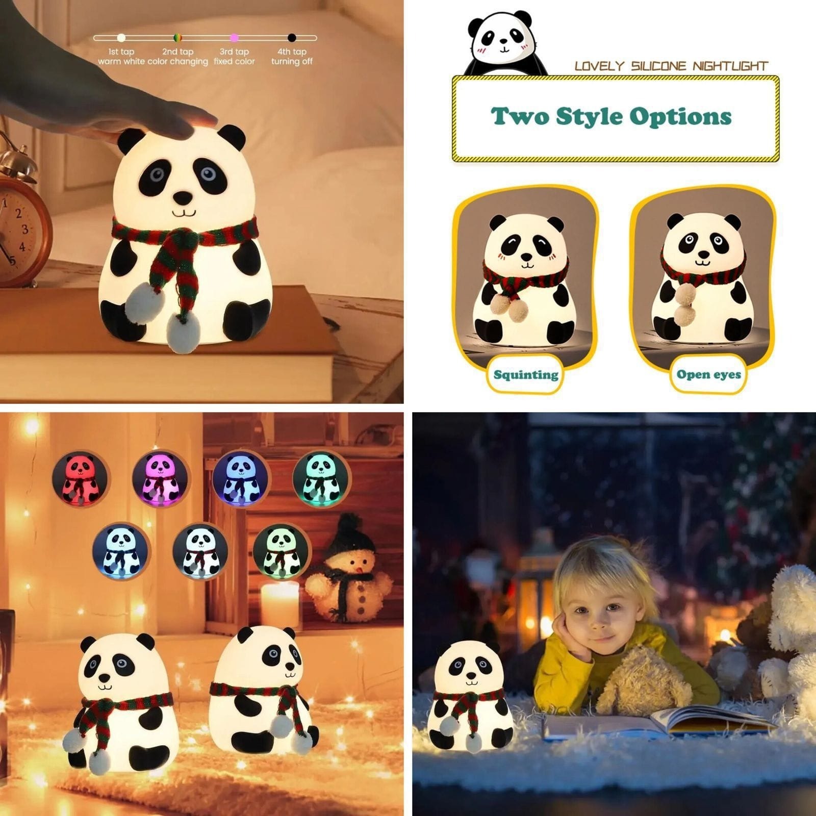 Silicon color changing night lamps  Restocked at reduced price  Premium quality. Panda available
