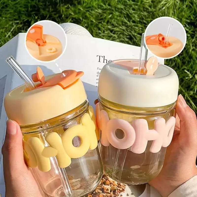 Premium quality glass hoho sippers