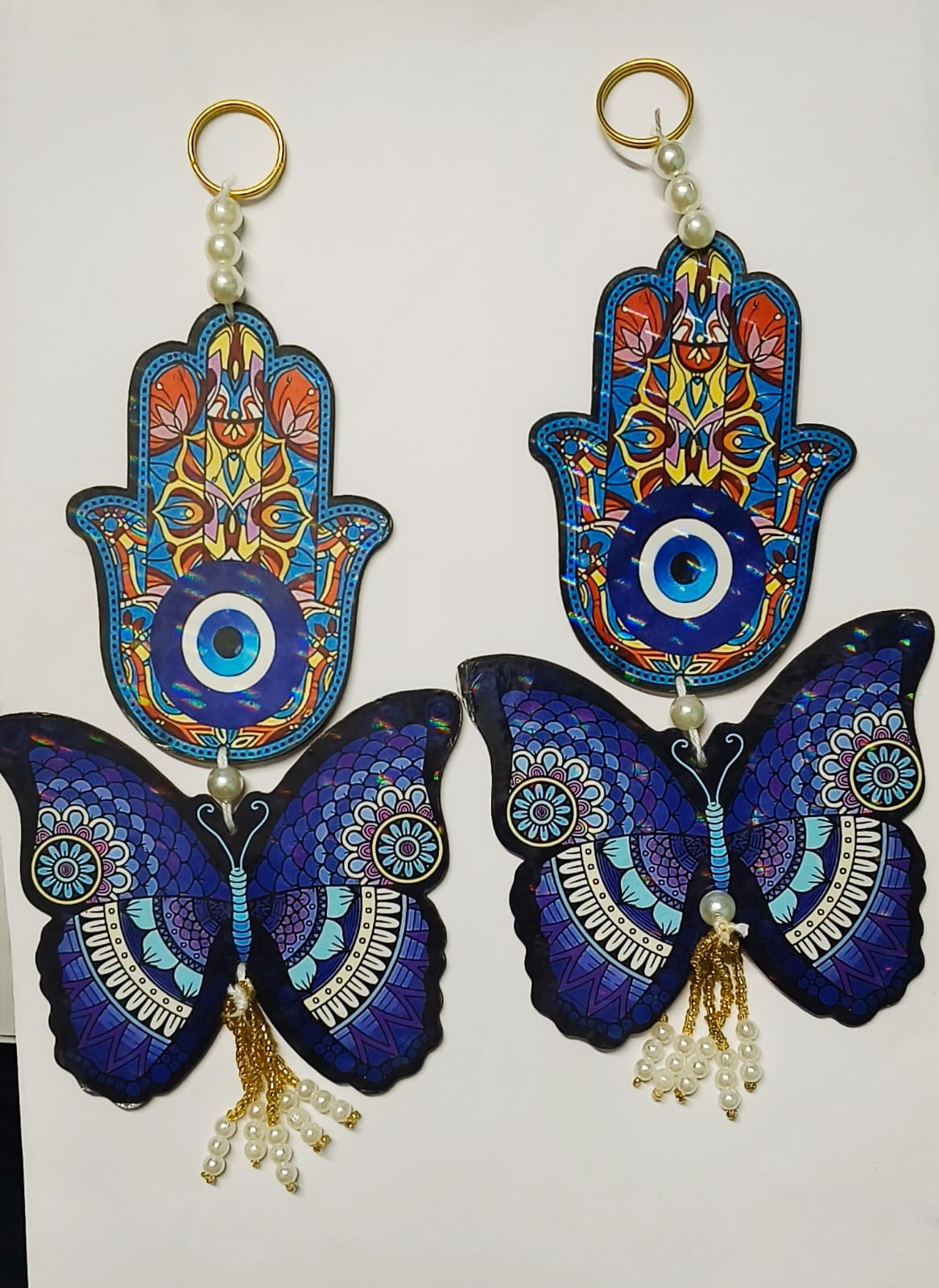 Evil eye butterfly mdf hanging