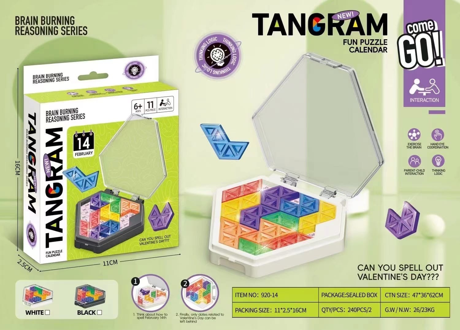 Tangram game puzzle