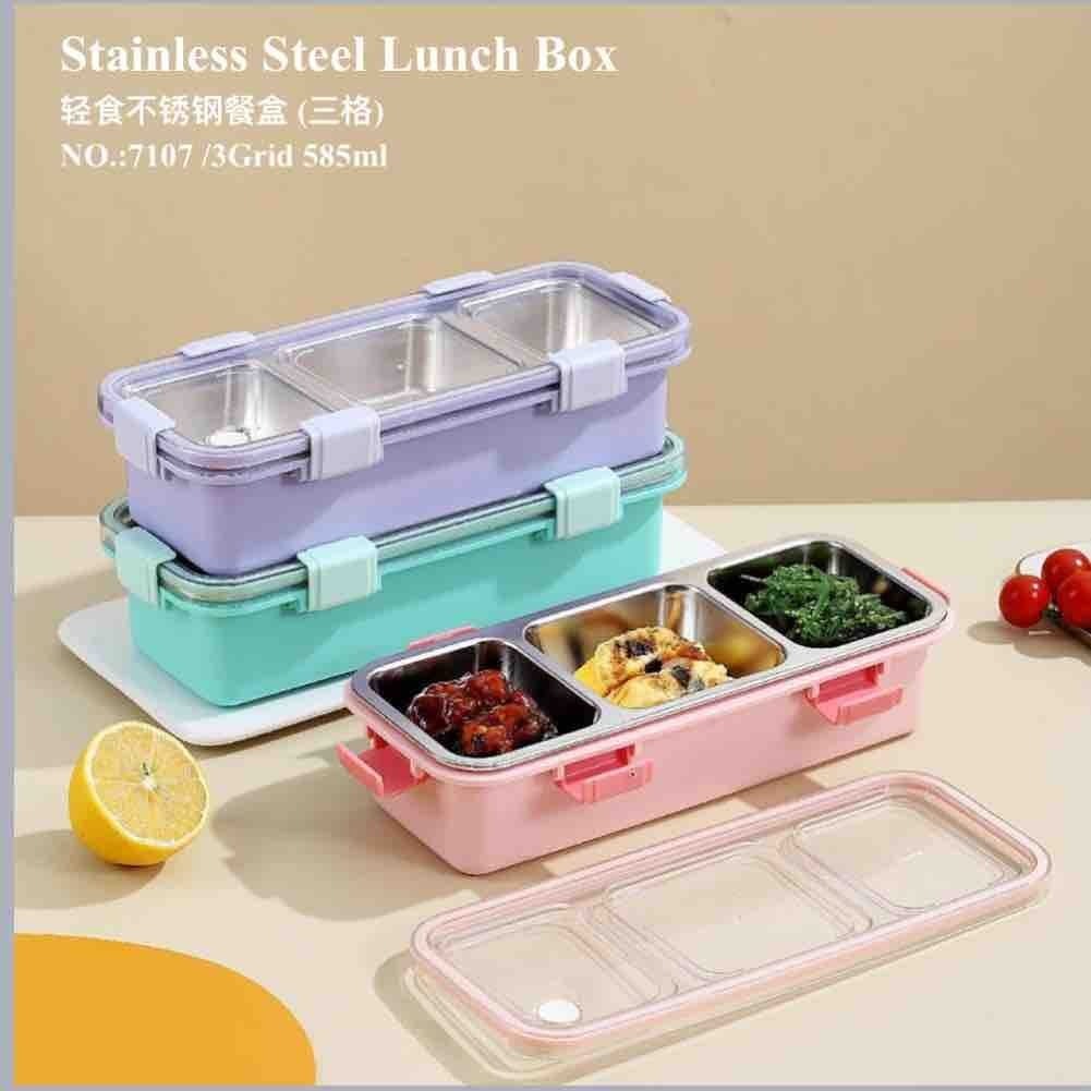 3 grid steel lunch box 395 plus shipping
