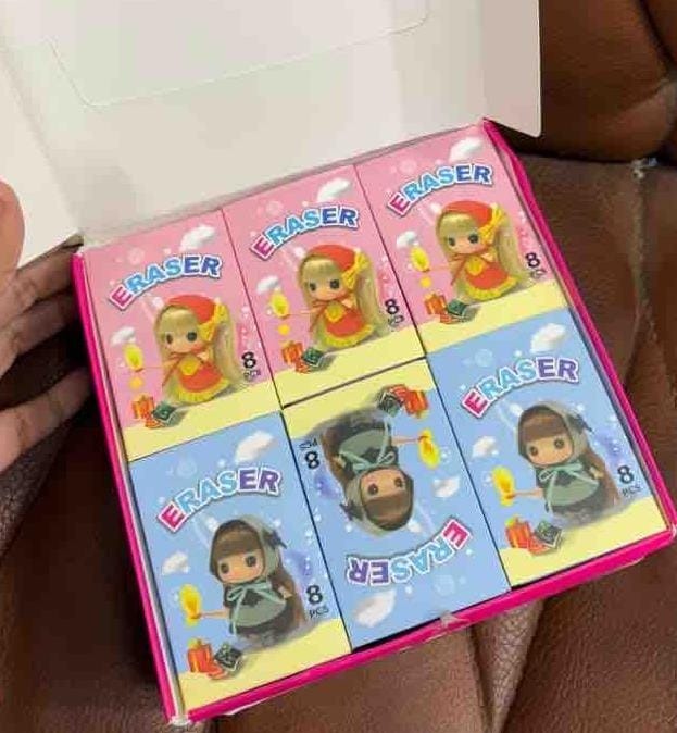 Match stick eraser