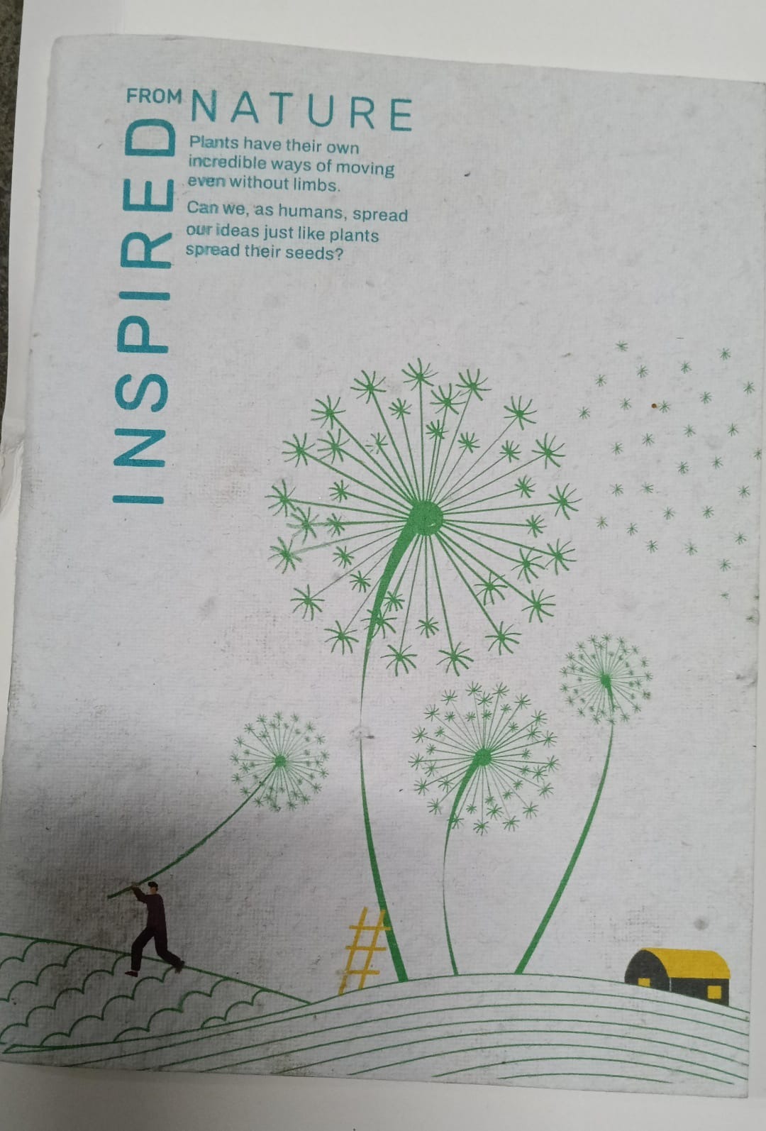 Plantable notepad Big size 5x7 inches