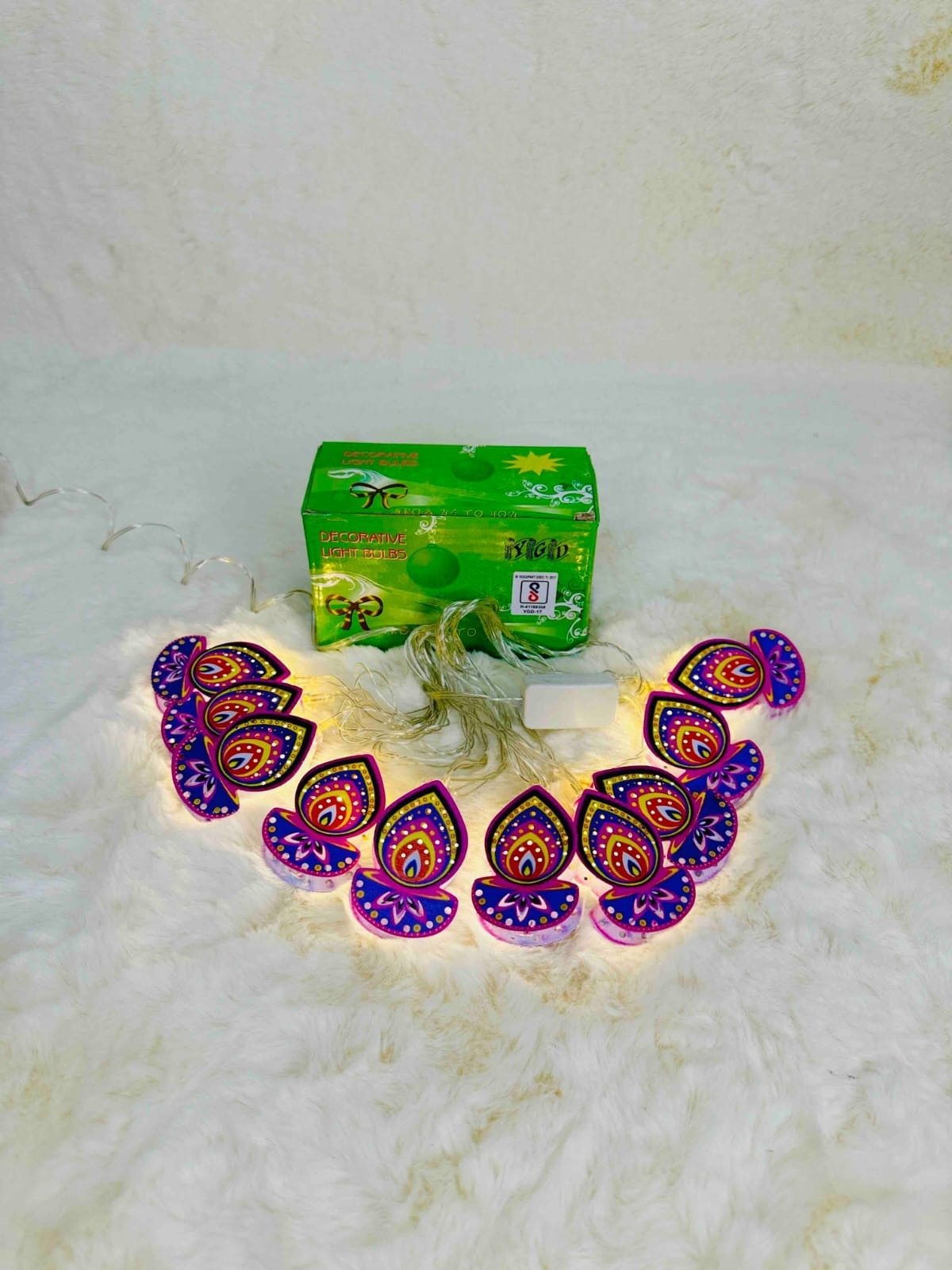 Metal diya premium quality string light 2 mtrs