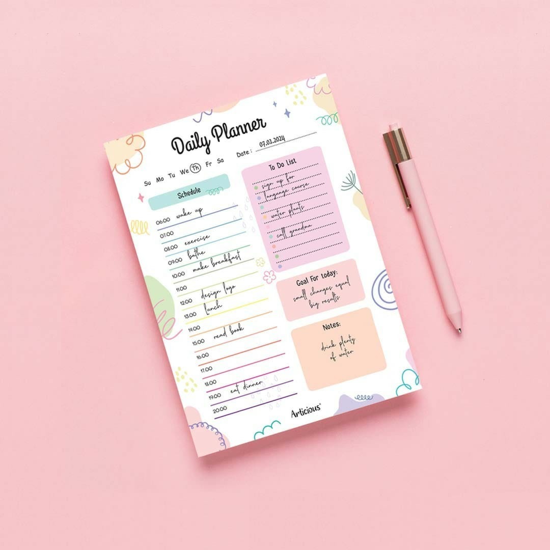 Daily planner 60 pages 17*25 cms