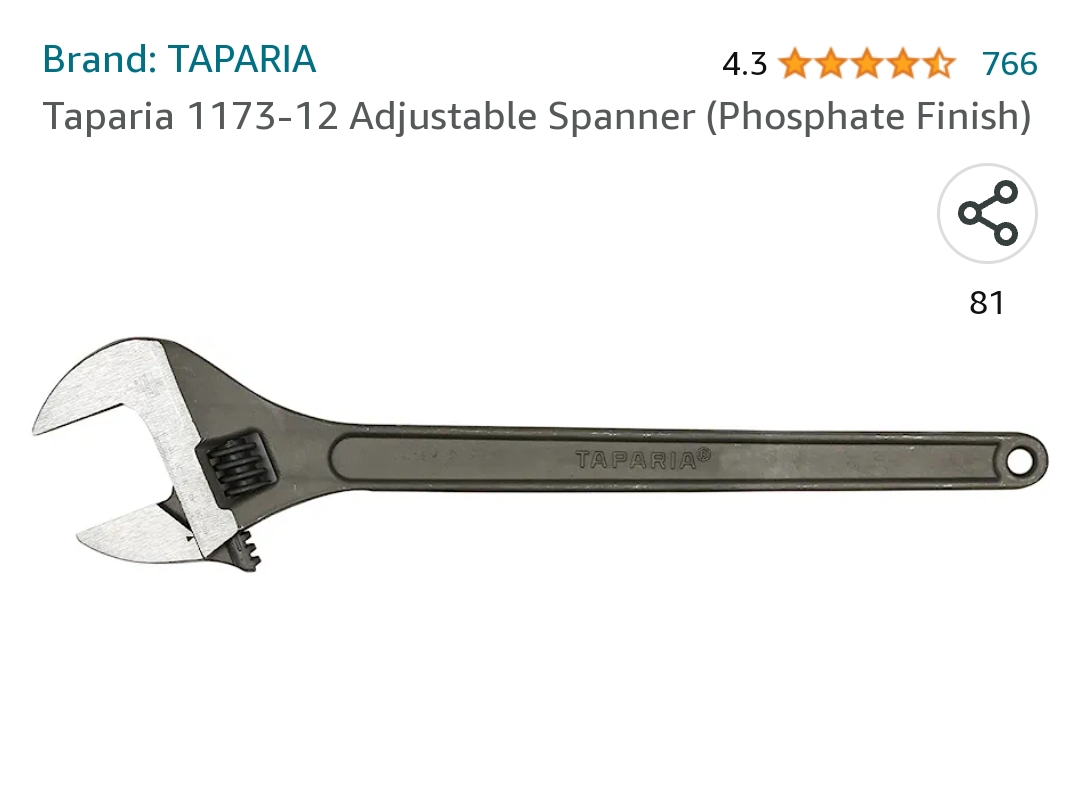 Tap Adjustable 12"