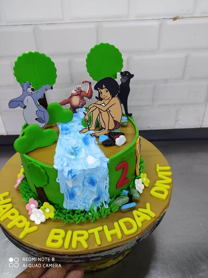 50 Jungle Book Cake Design (Cake Idea) - October 2019 | Jungle book cake, Jungle  book, Book cake