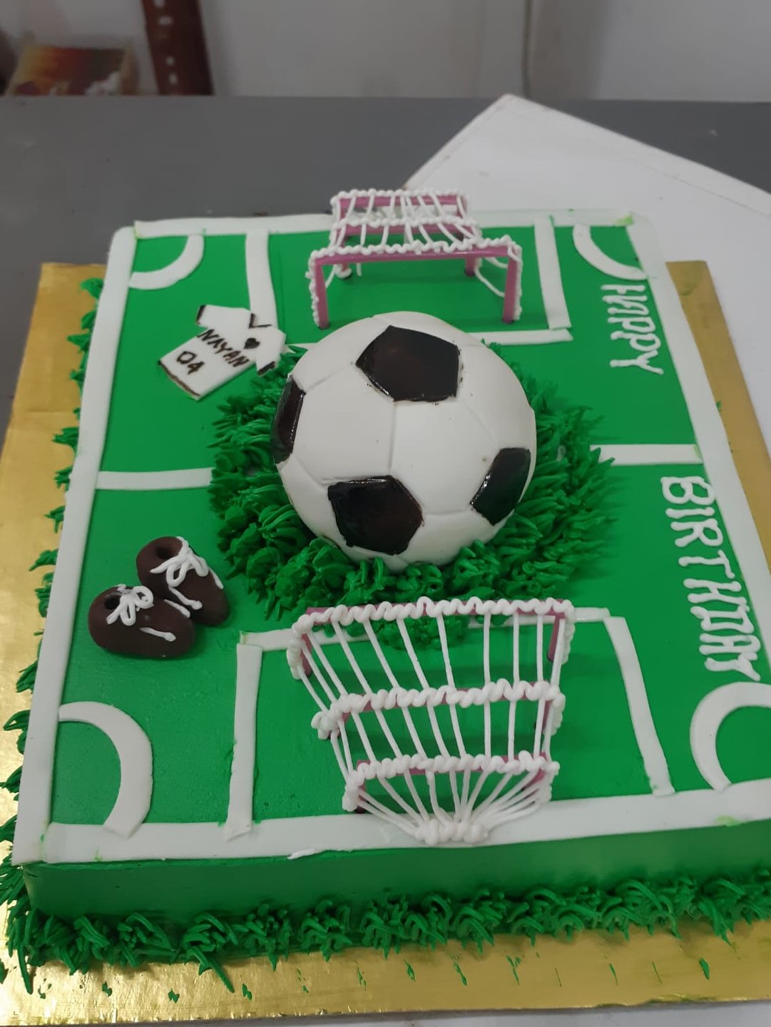 Football Cake - Buttercream - Flair Cake Boutique