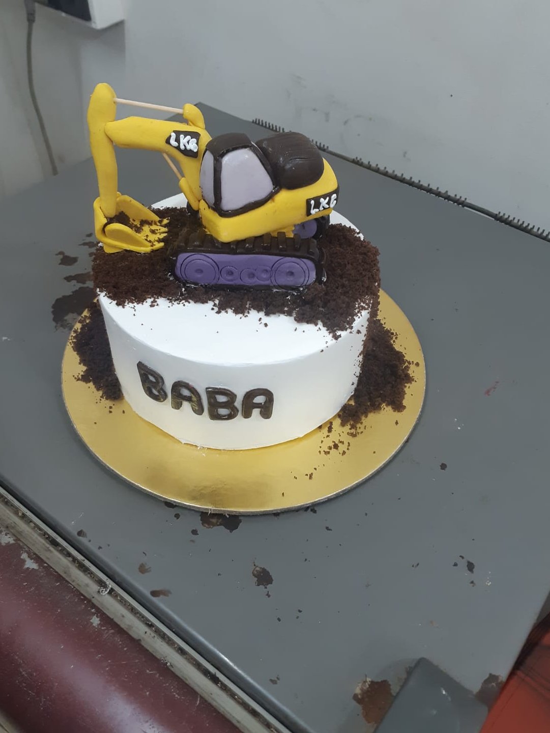 JCB Theme Design Cake - Choose Flavour - Choose Topper - Free Same Day -  Indiaflorist247