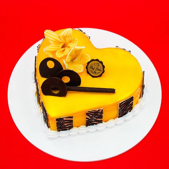 Birthday cake Mango flavour......🧡 - Celebration CAKE | Facebook