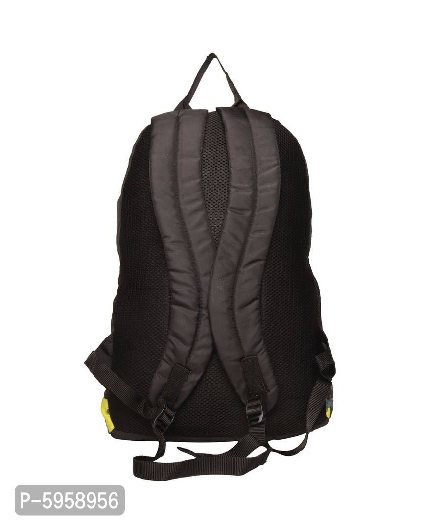 SAAV TEX INDIA Stylish Polyester Black Solid Medium Size Backpack For Women* - Black, Medium