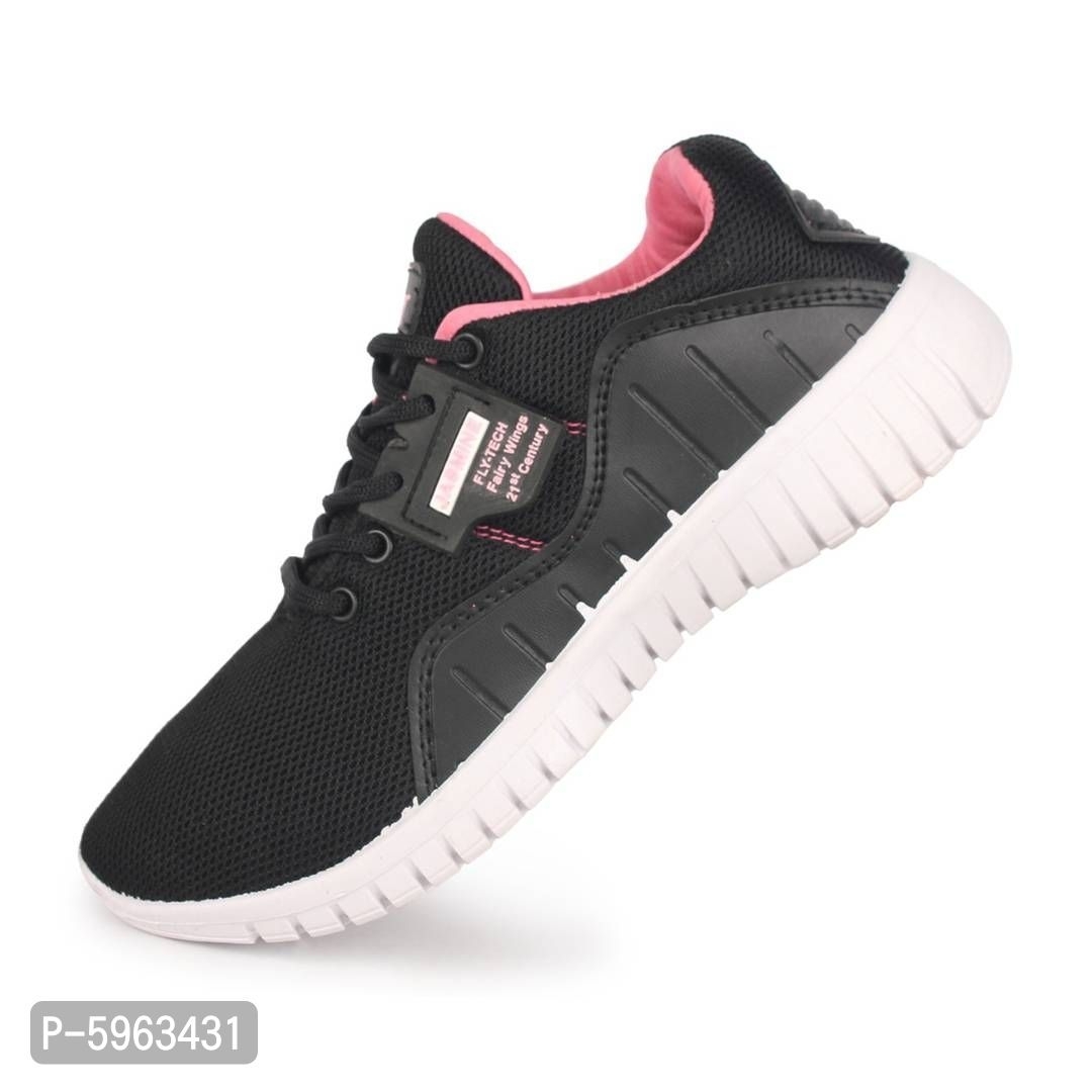 New Stylish Fashionable Women's Sports Shoes & Sneakers - Black, UK7