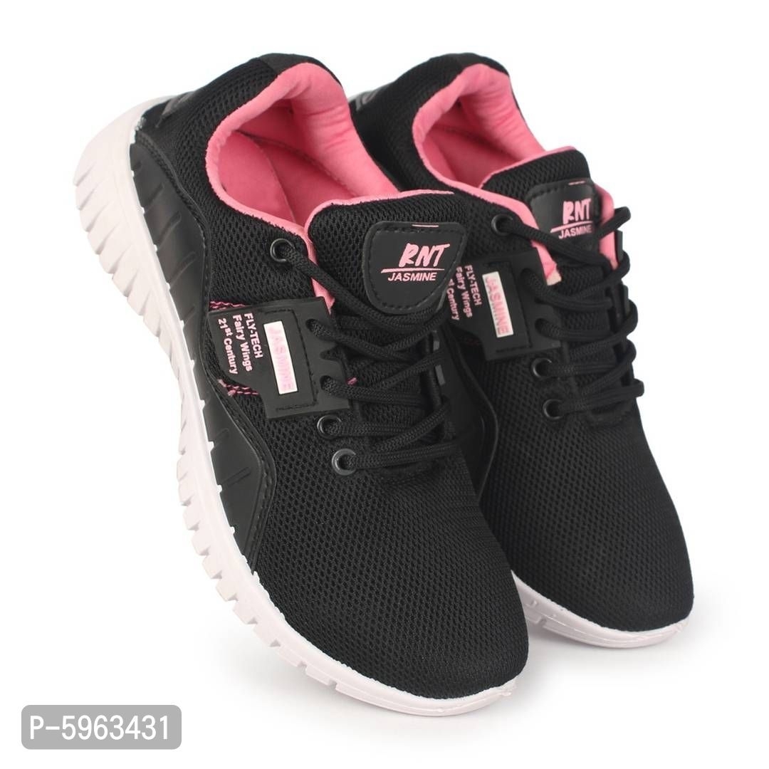 New Stylish Fashionable Women's Sports Shoes & Sneakers - Black, UK8