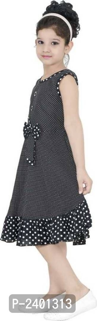 GIRLS BLACK COTTON FROCK - Black, 3 - 4 Years, Cashback on Axis Bank credit cards T&C apply