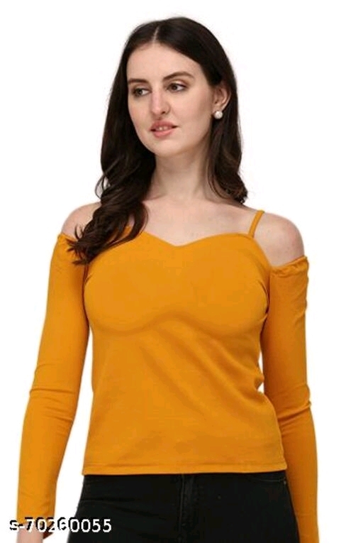 Casual Off Shoulder Sleeve Solid Women Top - available, S