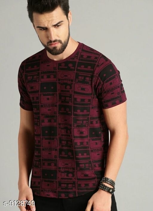 Stylish Cotton Tshirts For Men - L, available