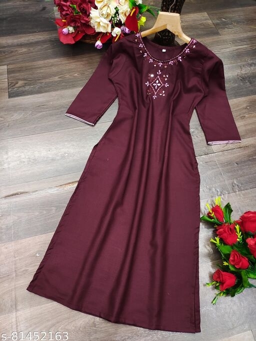 Women Embroidery Kurti - XXL, available