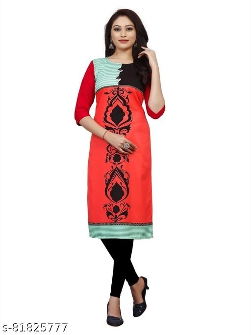 Single Kurti Pack Of 01 Red - M, available