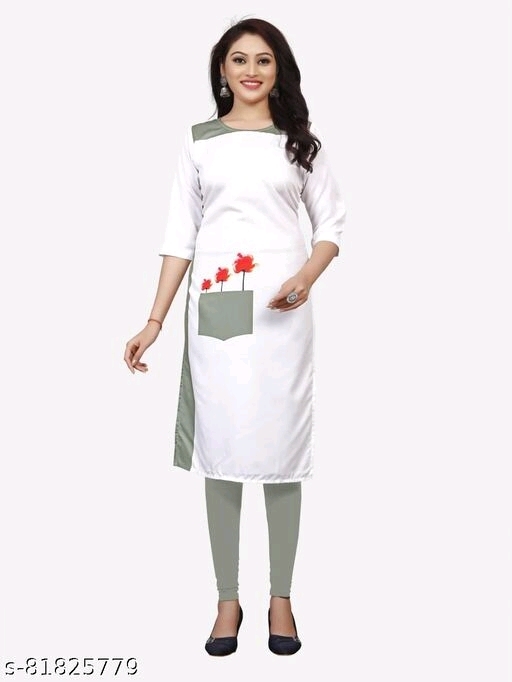 Single Kurti Pack Of 01 White - M, available