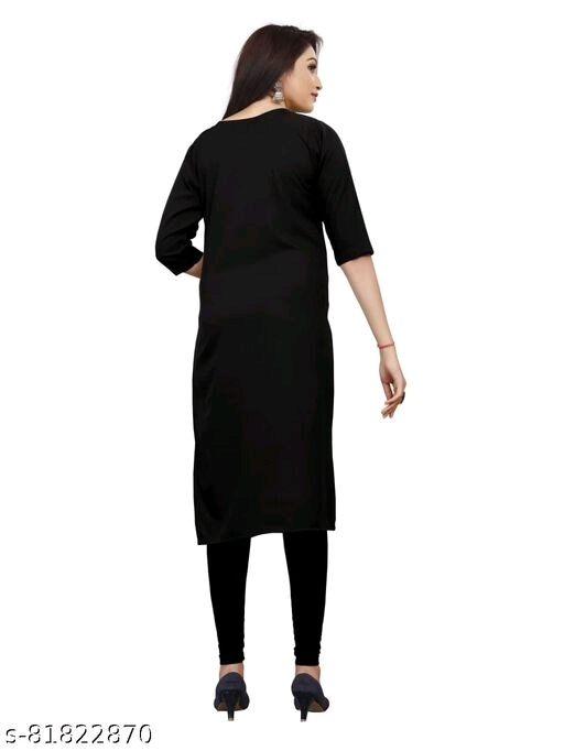 Single Kurti Pack Of 01 Black - M, available