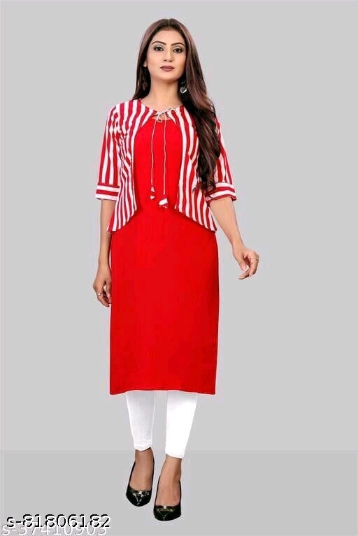 Flirty Casual Printed Crepe Kurti - XXL, available