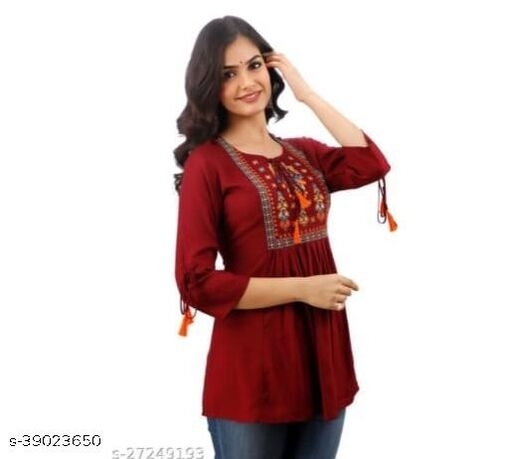 HEAVY EMBROIDERY NEWTRADITIONAL TOP - XXL, available