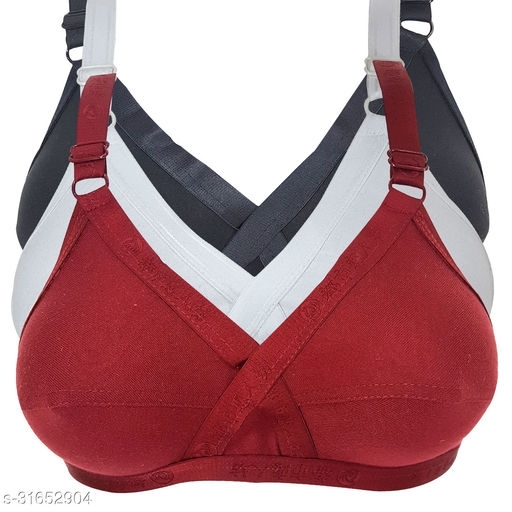 Piftif Women's Cotton Non-Padded Wire Free Tube Bra Highly