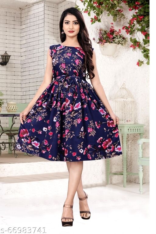 Faye Red Floral Print Dress  faye