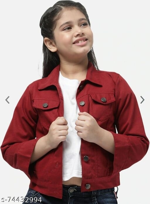 Buy Girls Red Solid Regular Fit Jacket Online - 786305 | Allen Solly