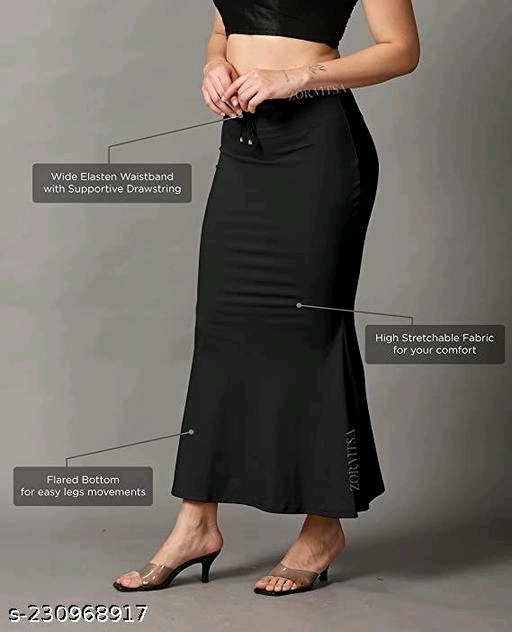 Women Beige & Maroon Solid Saree Shapewear Pack Of 2 Combo