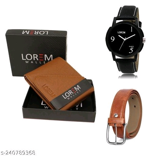 Buy Brown Leather Belt lorem Watch For Men,Boys Online @ ₹249 from ShopClues