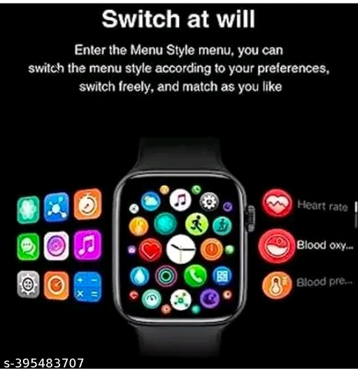 Stay Charged, Stay Smart - T-900 Ultra Smart Watch with Wireless Charging - Free Size