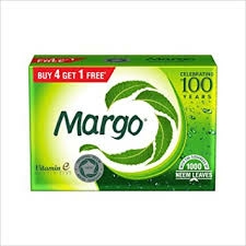 Margo Neem Soap - మార్గో వేప సబ్బు - 100g×5 ( Buy 4 get 1 Free )