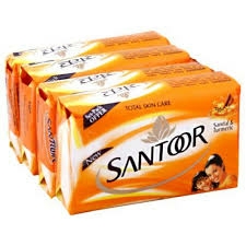 Santoor Soap - సంతూర్ సబ్బు - 125g×4+1 Free - set