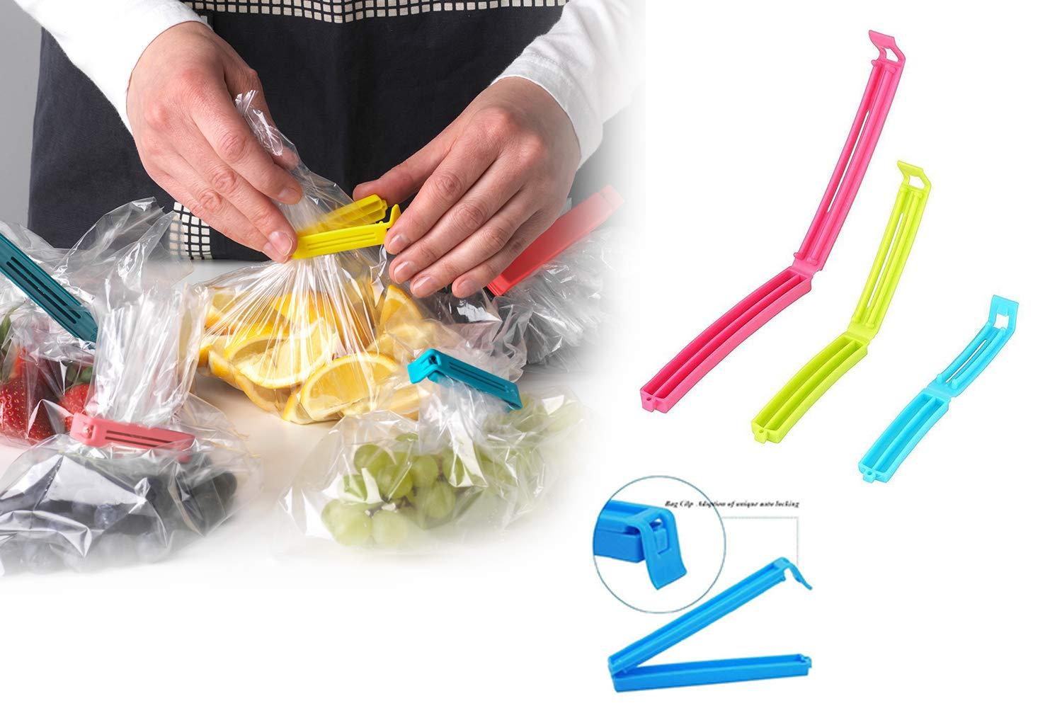 0105 Plastic Snack Bag Clip Sealer Set (18 Pcs, Multicolour) - India, 0.093 kgs