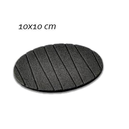 0129 6 pcs Useful Round Shape Plain Silicone Cup Mat Coaster Drinking Tea Coffee Mug Wine Mat for Home - India, 0.04 kgs