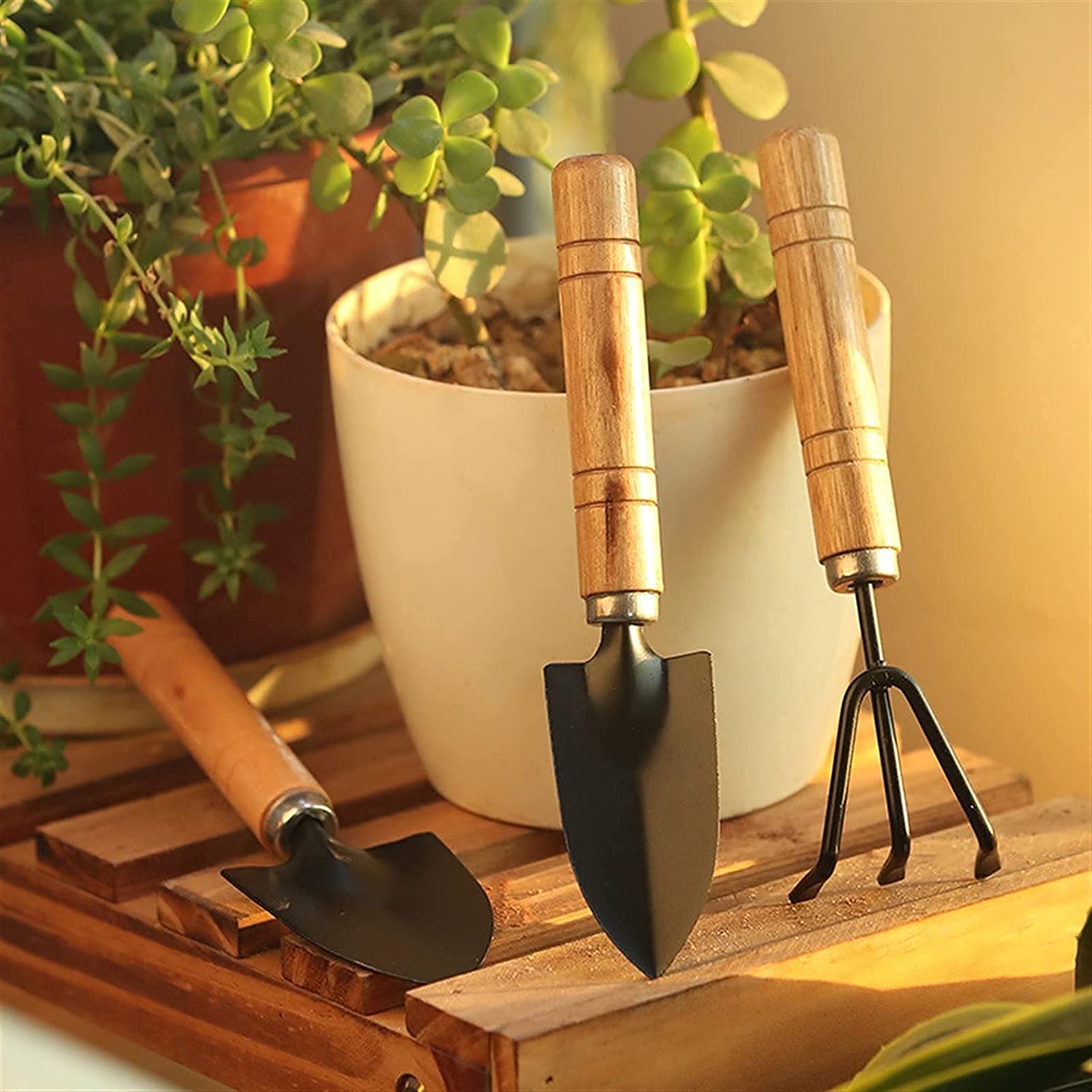 0541 Small sized Hand Cultivator, Small Trowel, Garden Fork (Set of 3) - China, 0.09 kgs