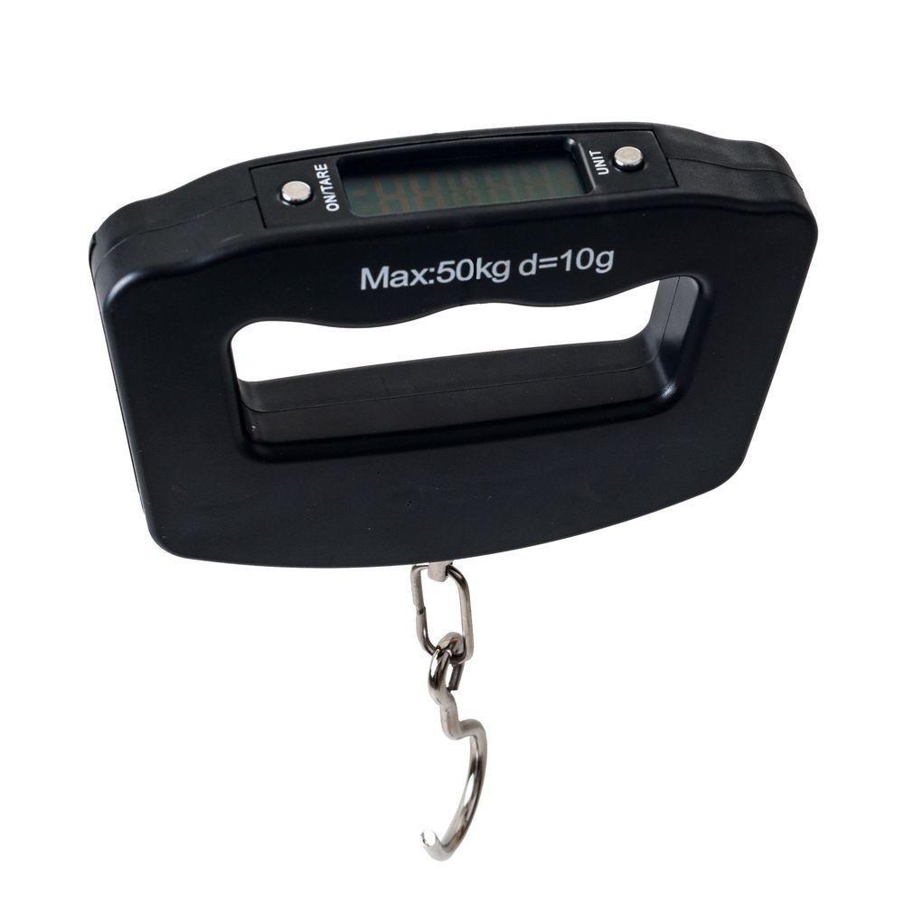 0548 Black Digital Portable Luggage Scale with LCD Backlight (50 kg) - China, 0.168 kgs