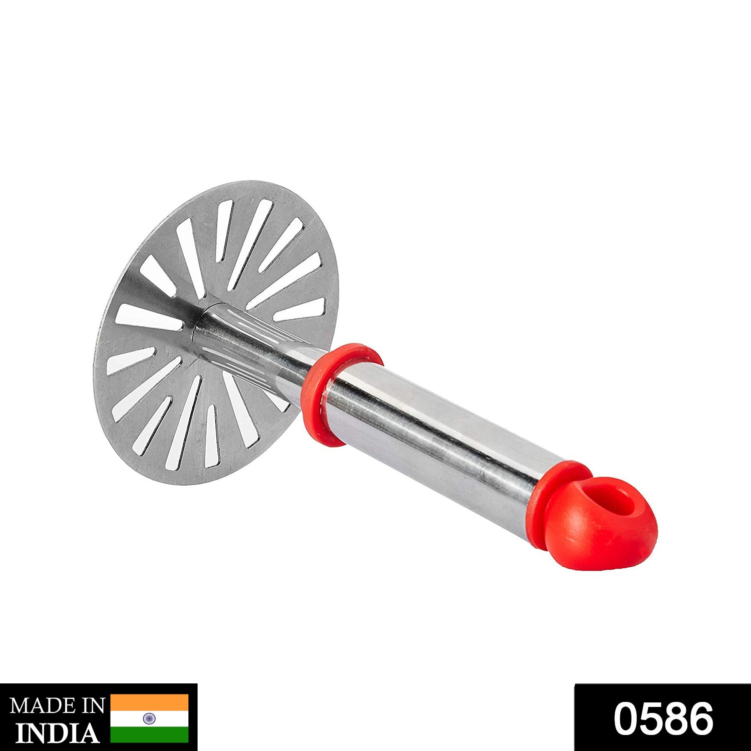 0586 Stainless Steel Potato Masher, PauBhaji Masher - India, 0.075 kgs