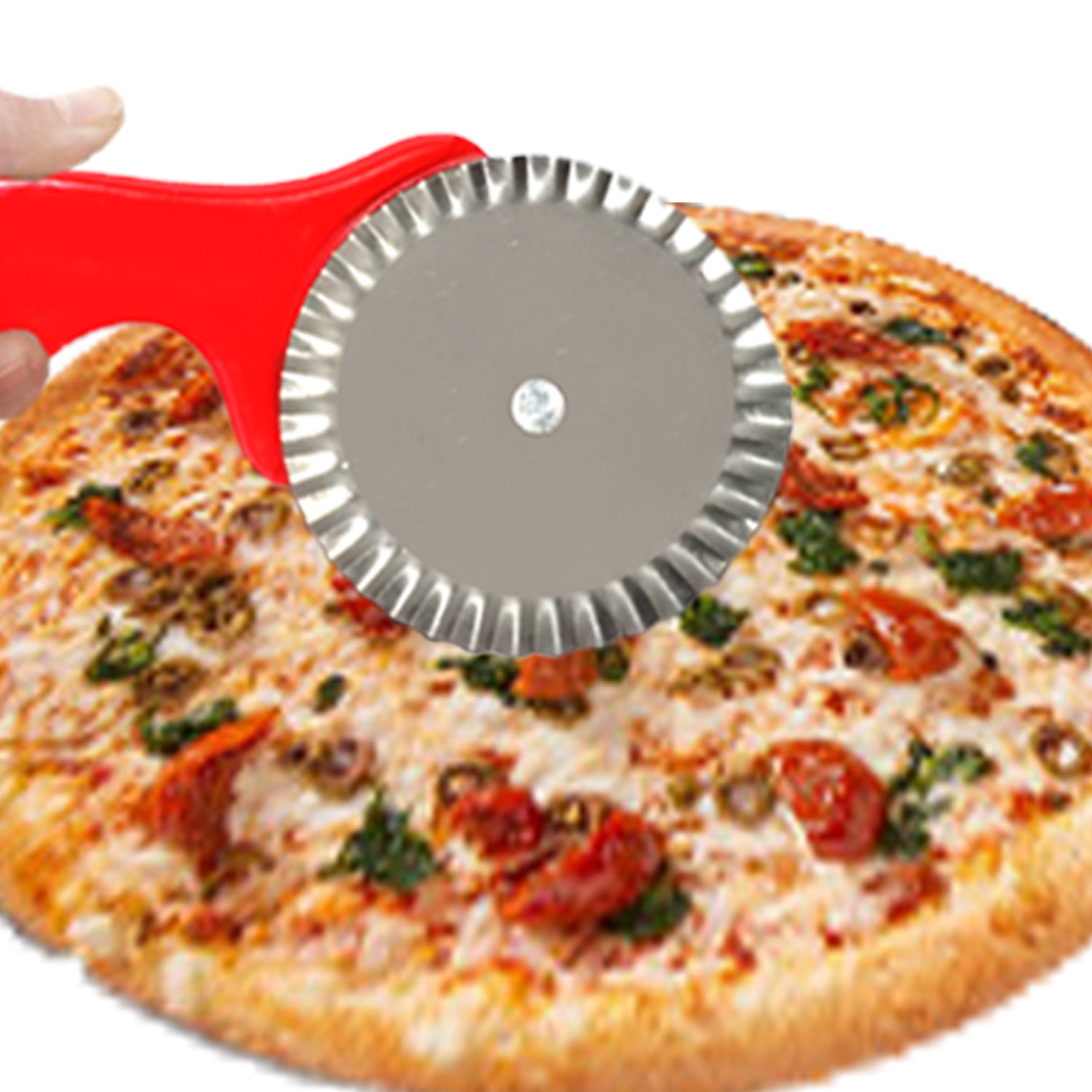 0725 Stainless Steel Pizza Cutter/Pastry Cutter/Sandwiches Cutter - India, 0.185 kgs