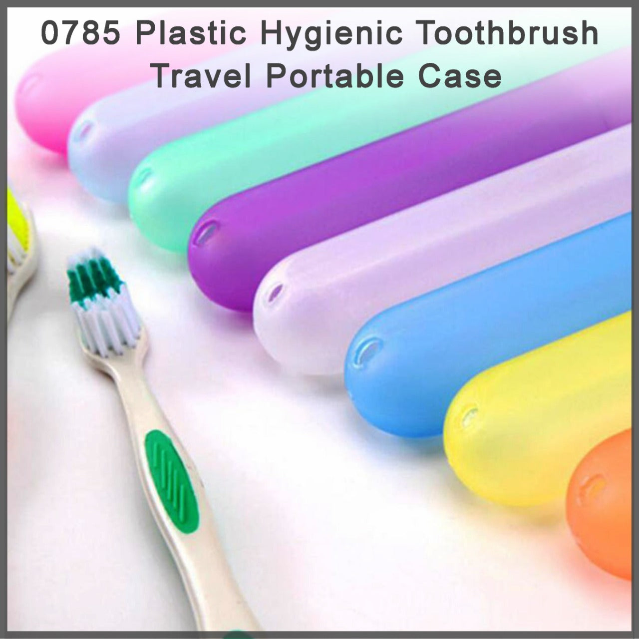 0785 Plastic Hygienic Toothbrush Travel Portable Case - 0.091 kgs, India